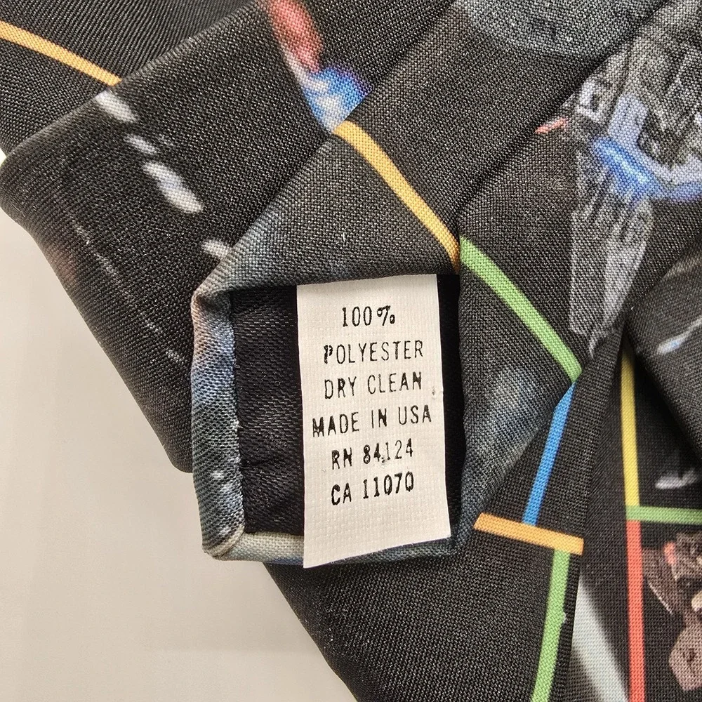 STAR TREK Ralph‎ Marlin Vintage 1996 Ship Montage Neck Tie - Made in USA RARE
